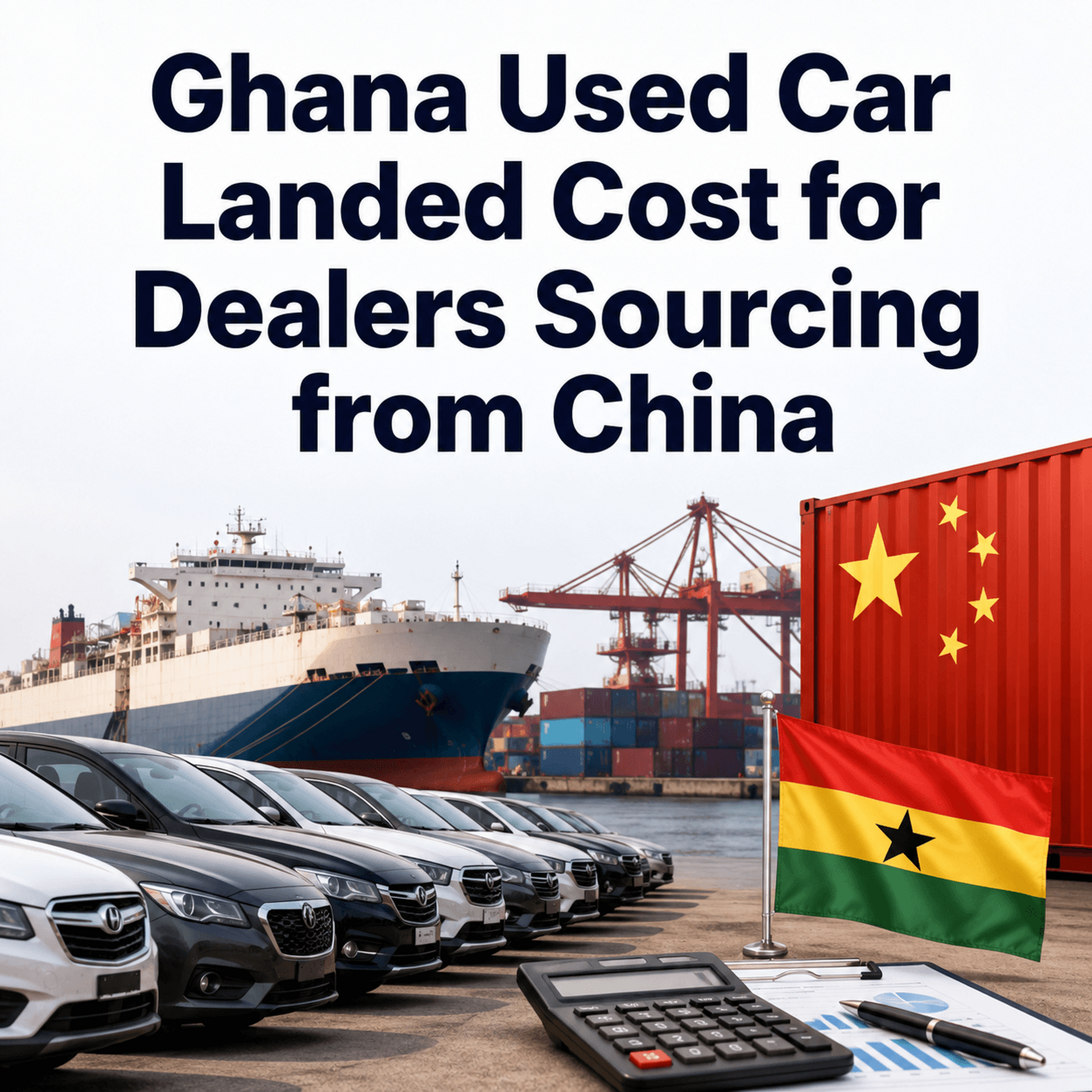Ghana Used Car Landed Cost for Dealers Sourcing from China in 2026