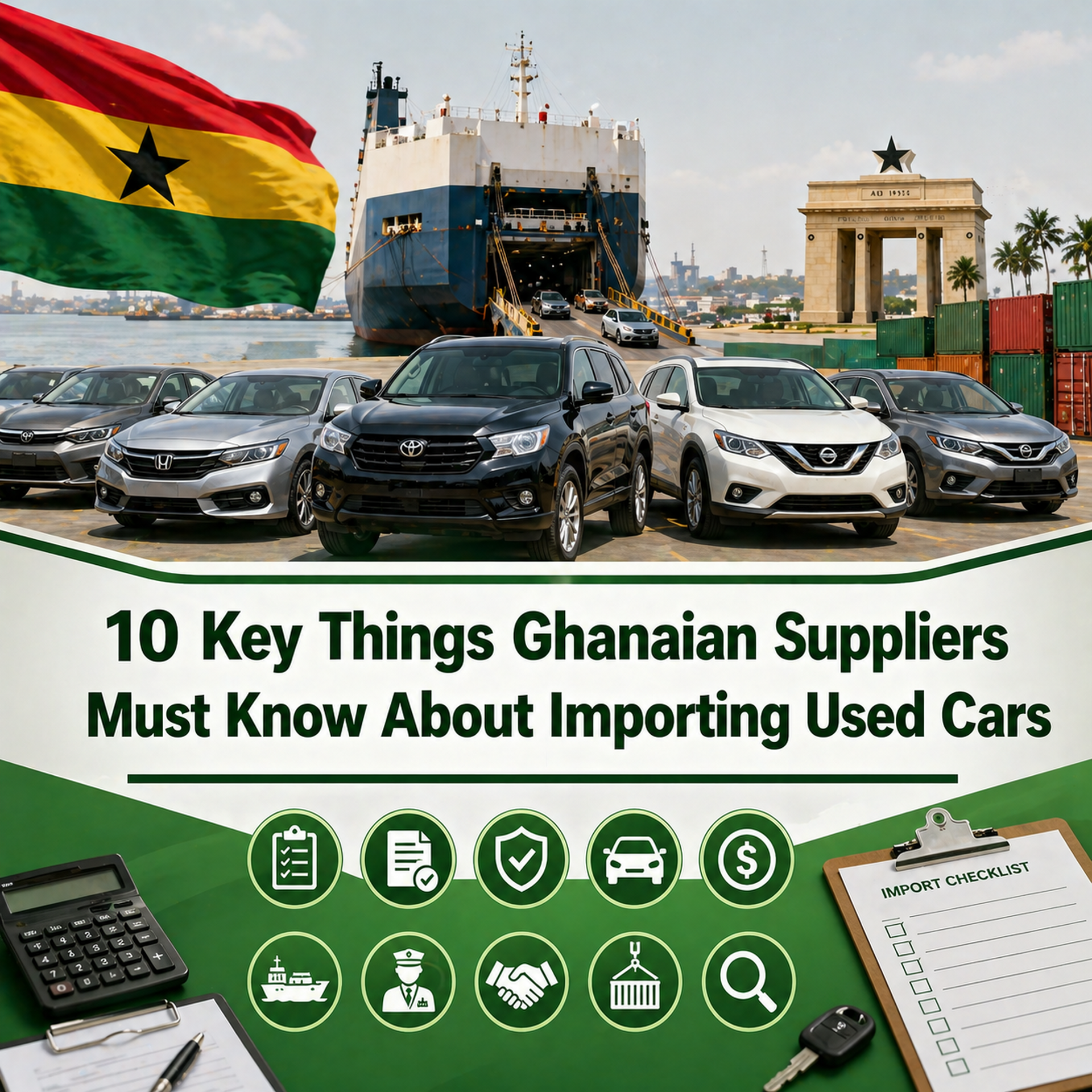 10 Key Things Ghanaian Suppliers Must Know About Importing Used Cars