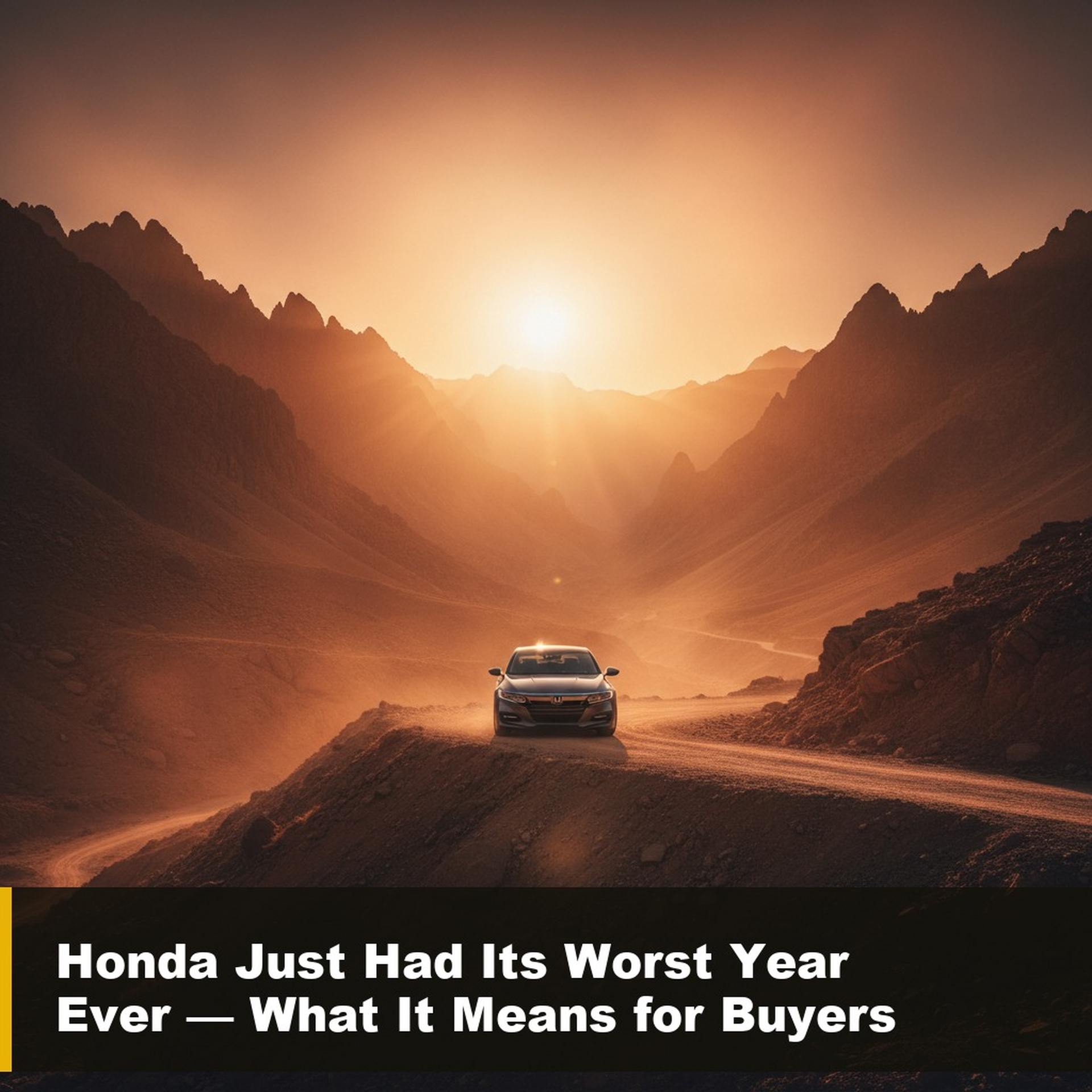 Honda Just Had Its Worst Year Ever — What It Means for Buyers