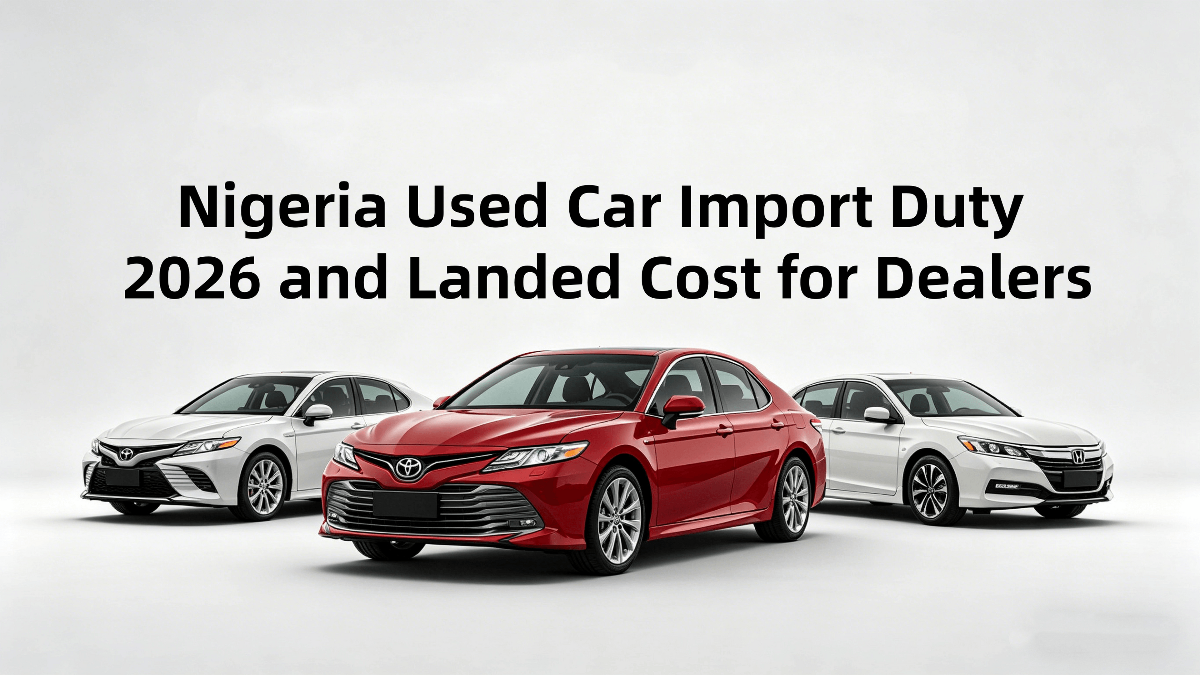 Droits d’importation des voitures d’occasion au Nigeria en 2026 et coût total rendu pour les concessionnaires