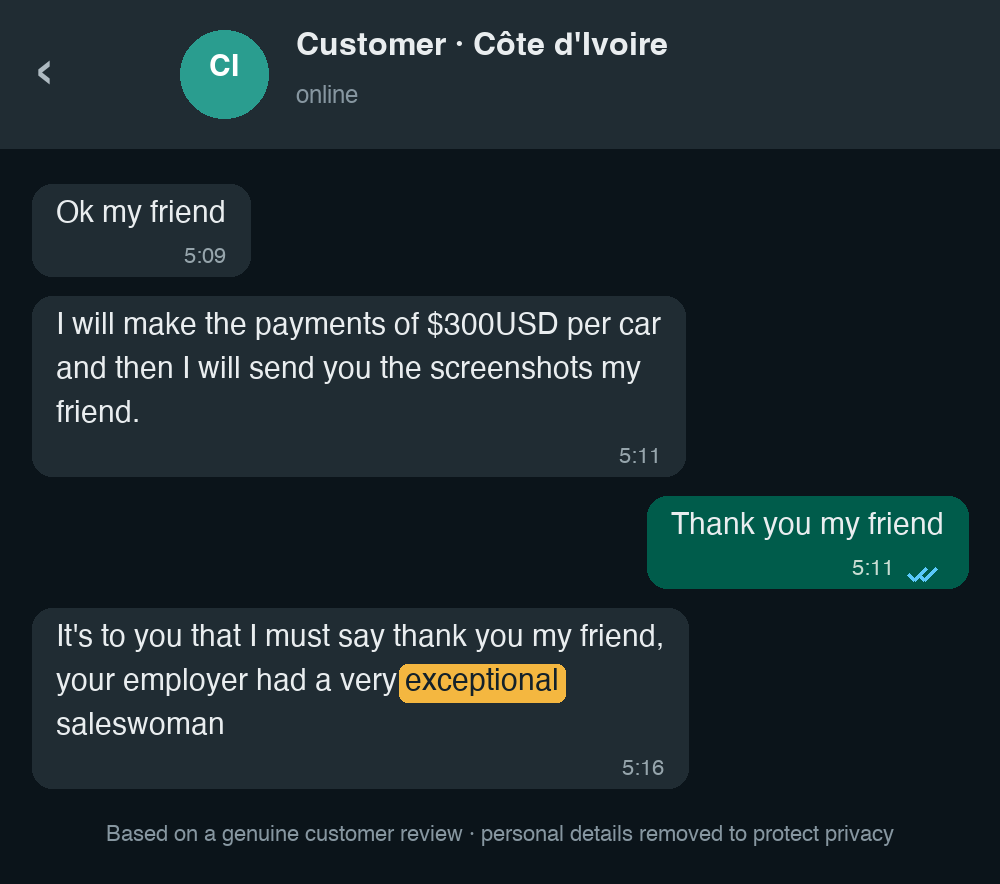 Côte d'Ivoire · service review