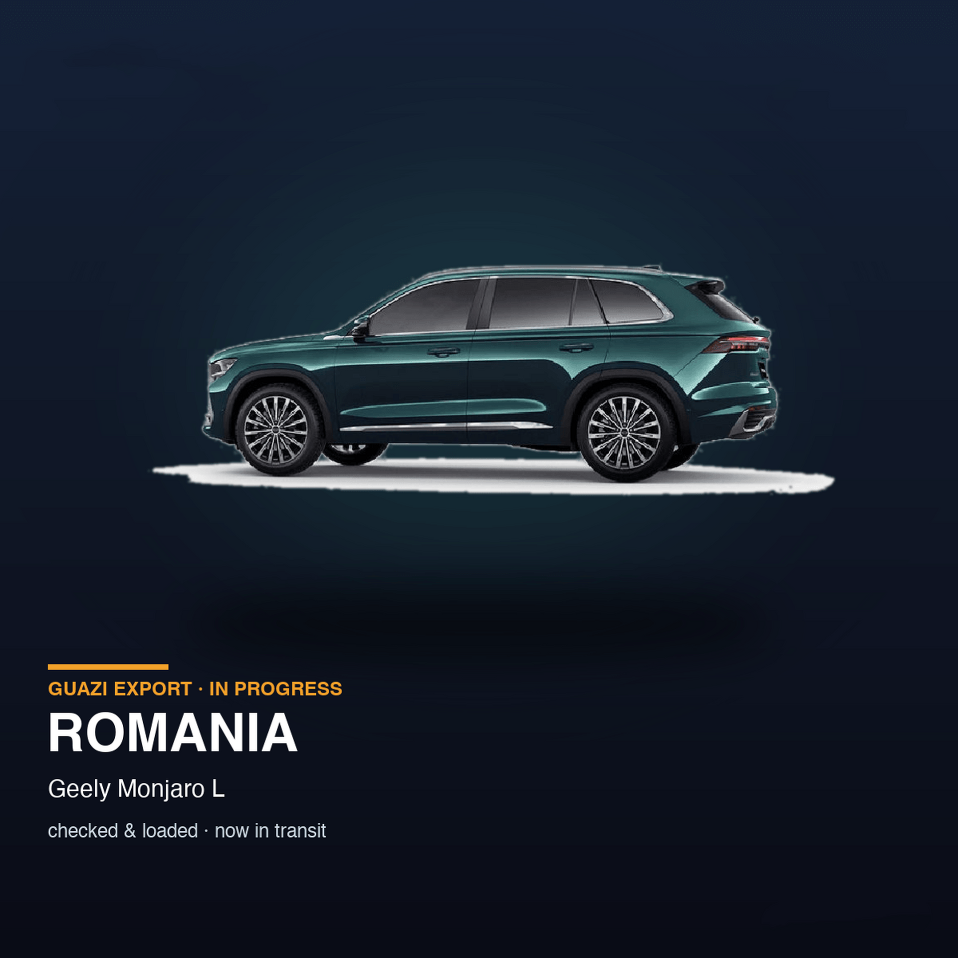 Romania · Alex's Geely Monjaro L (Xingyue L) Is on Its Way