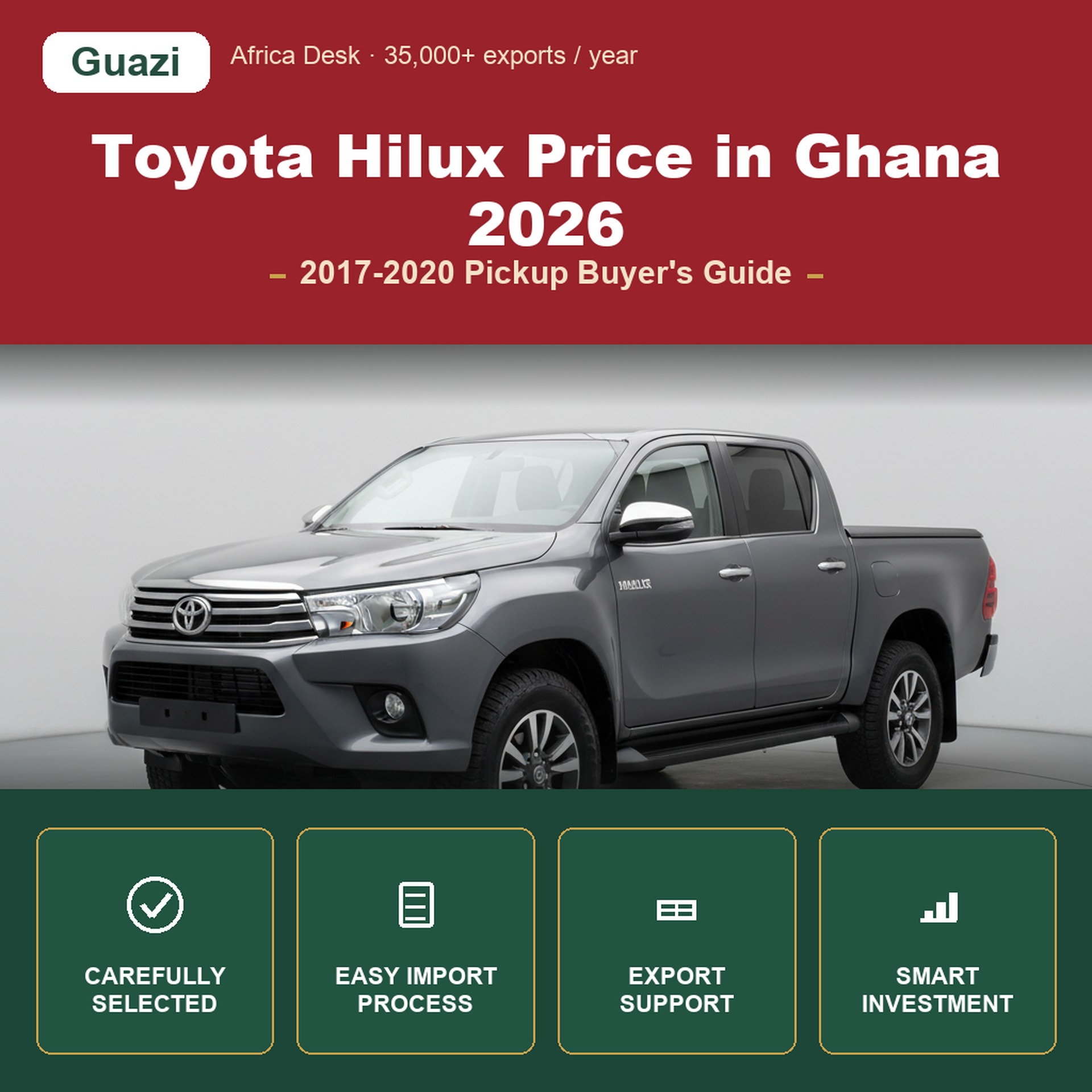 Toyota Hilux Price in Ghana 2026: 2017-2020 Pickup Buyer's Guide