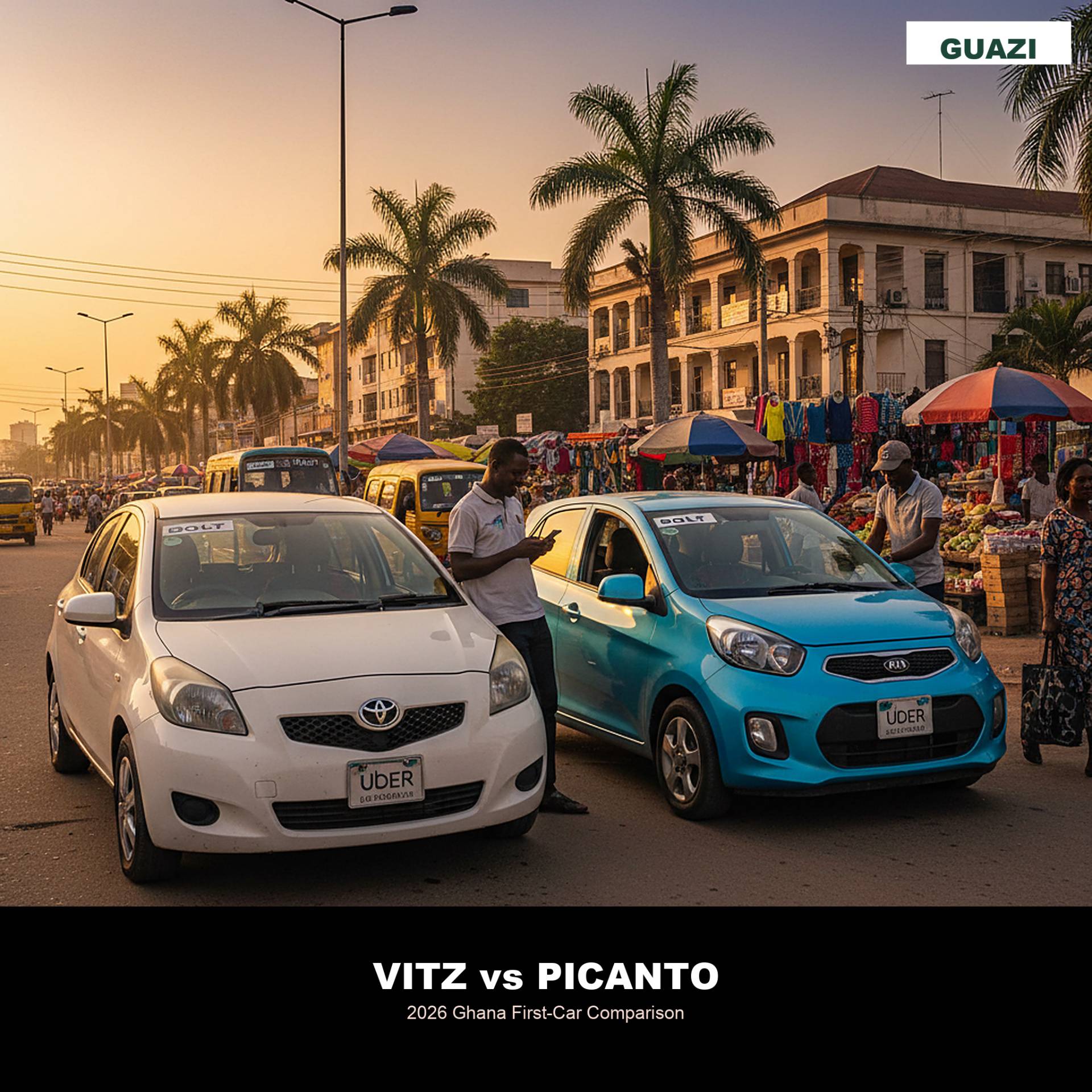 Toyota Vitz vs Kia Picanto Ghana: Bolt Driver Math