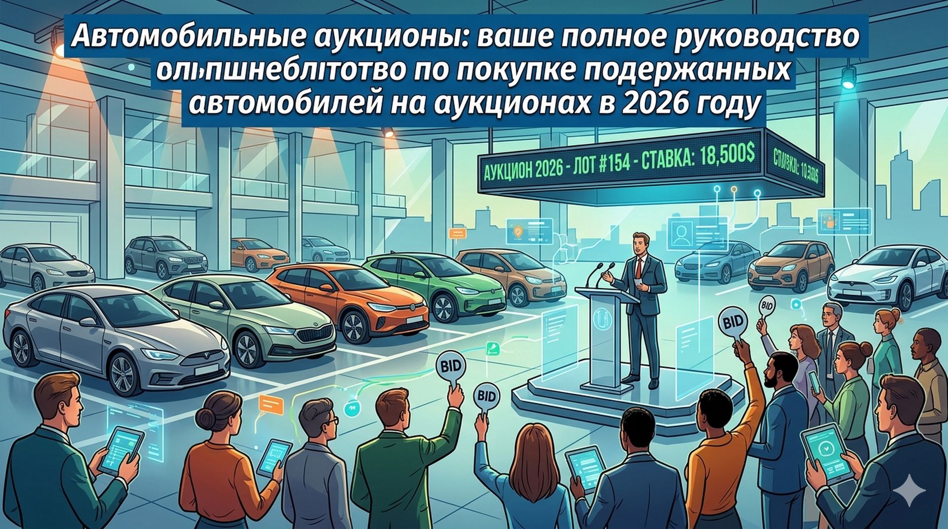 Автомобильные аукционы: ваше полное руководство по покупке подержанных автомобилей на аукционах в 2026 году
