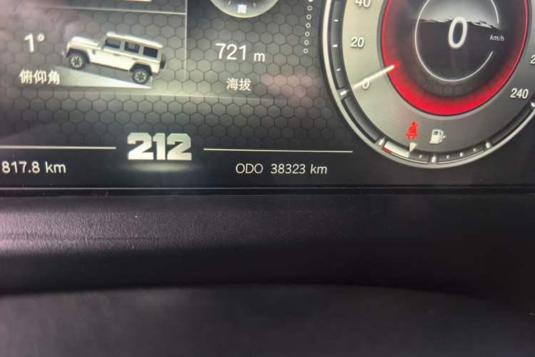 Used 212 T01 2024 2.0T Mechanic Odometer Close Up