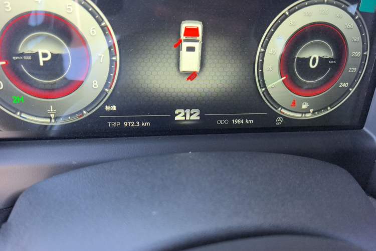 Used 212 T01 2024 2.0T Mechanic Odometer Close Up