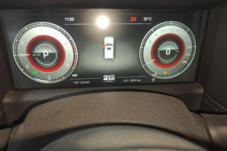 Used 212 T01 2024 2.0T Mechanic Odometer Close Up
