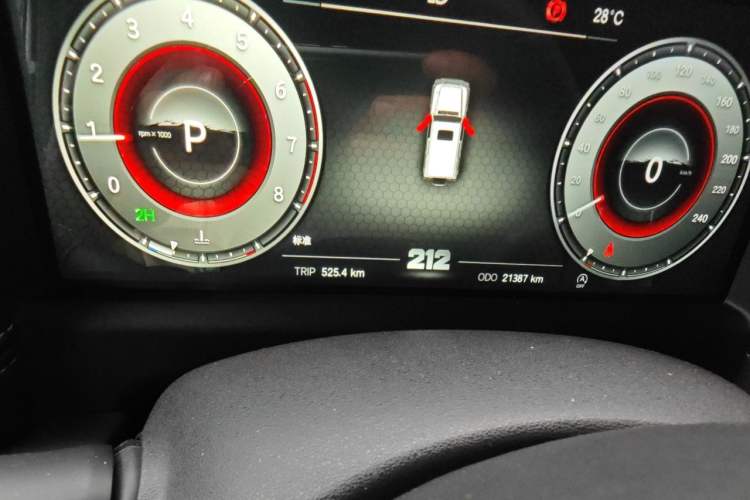 Used 212 T01 2024 2.0T Explorer Odometer Close Up