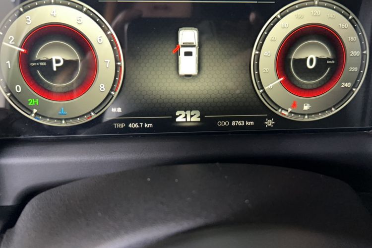 Used 212 T01 2024 2.0T Explorer Odometer Close Up