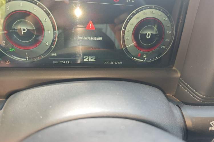 Used 212 T01 2024 2.0T Mechanic Odometer Close Up