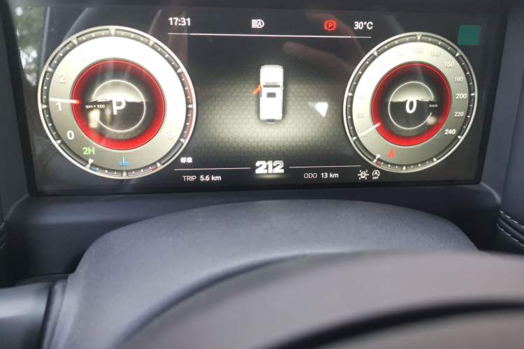 Used 212 T01 2024 2.0T Explorer Odometer Close Up