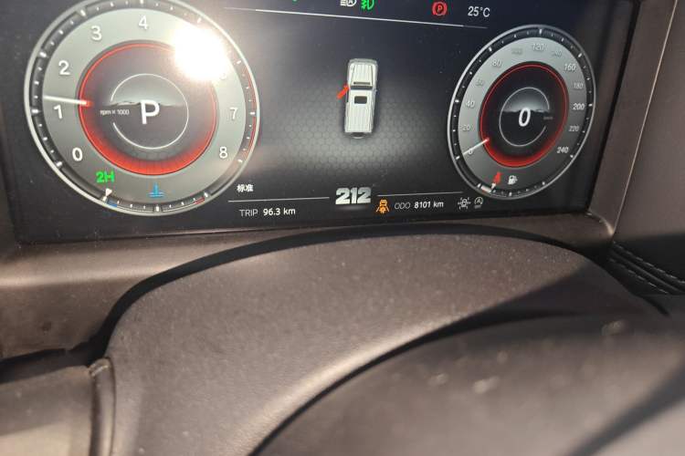 Used 212 T01 2024 2.0T Explorer Odometer Close Up
