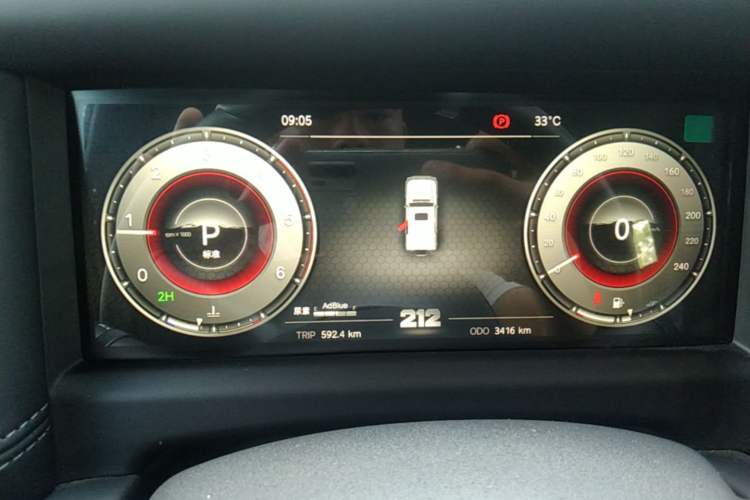 Used 212 T01 2025 Model 2.0T Diesel Instrument Cluster