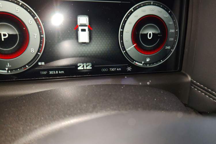 Used 212 T01 2025 2.0T Changfeng Odometer Close Up