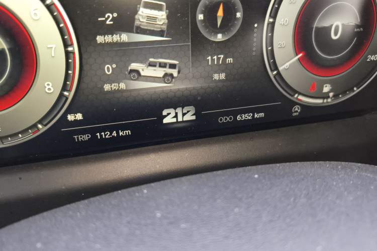 Used 212 T01 2025 2.0T Changfeng Odometer Close Up