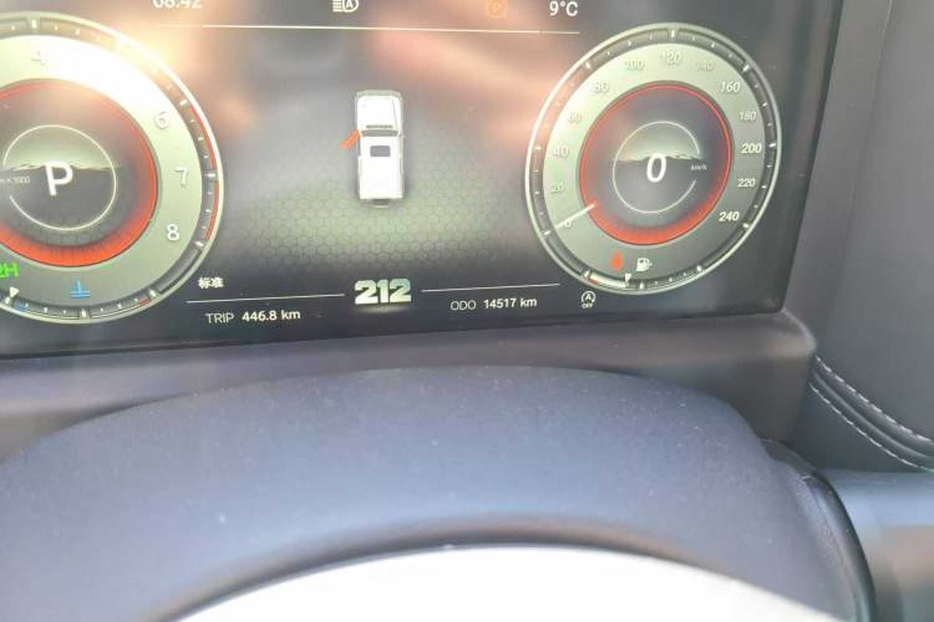 Used 212 T01 2025 2.0T Changfeng Odometer Close Up