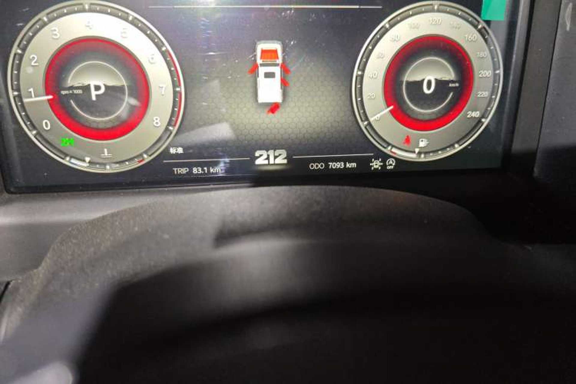 Used 212 T01 2025 2.0T Changfeng Odometer Close Up