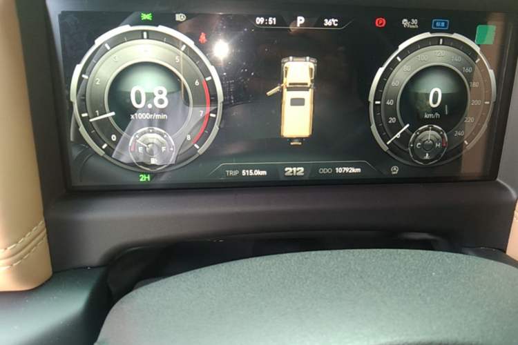 Used 212 T01 2026 Model 2.0T High Ground Odometer Close Up