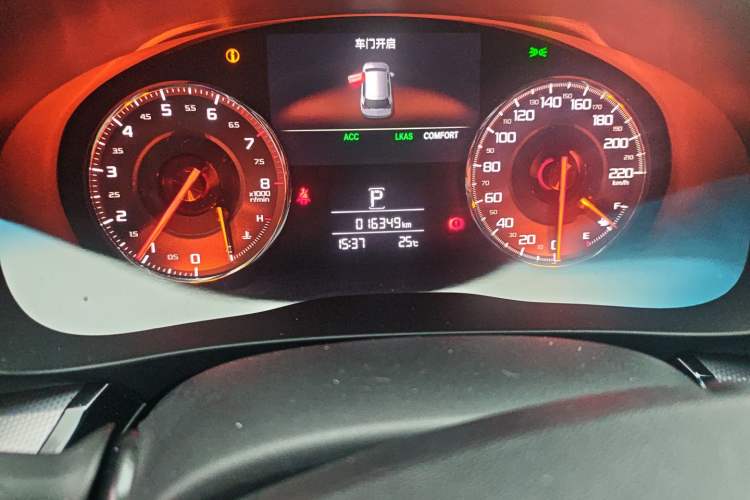 Used Acura CDX 2021 1.5T Two-Wheel Drive Deluxe Smart Safety Edition Odometer Close Up