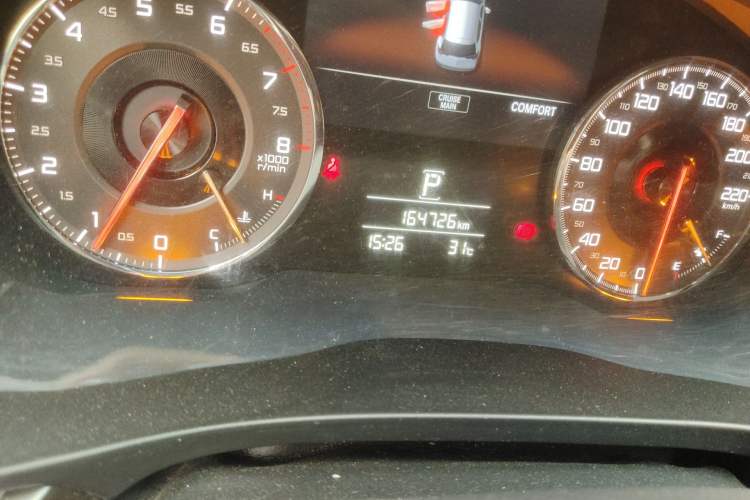 Used Acura CDX 2016 1.5T Two-Wheel Drive Enjoyment Edition Odometer Close Up