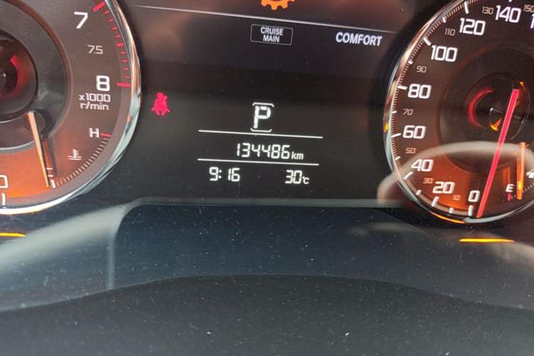 Used Acura CDX 2016 1.5T Two-Wheel Drive Enjoyment Version Odometer Close Up