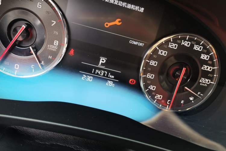 Used Acura CDX 2016 1.5T Four-Wheel Drive Luxury Edition Odometer Close Up