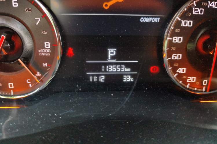 Used Acura CDX 2016 1.5T Two-Wheel Drive Enjoyment Version Odometer Close Up