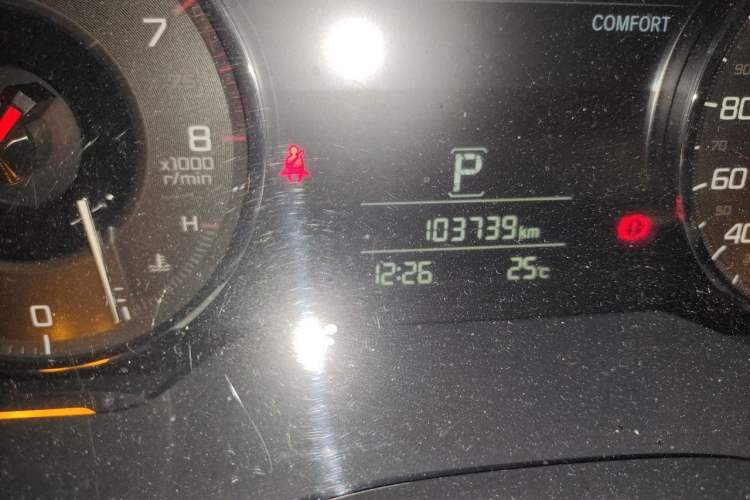 Used Acura CDX 2016 1.5T Four-Wheel Drive Smart Edition Odometer Close Up