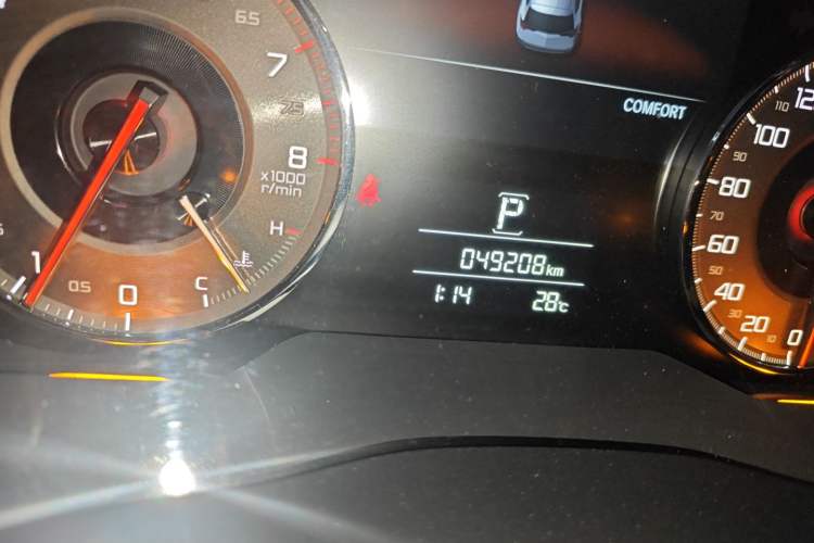Used Acura CDX 2016 1.5T Four-Wheel Drive Luxury Edition Odometer Close Up