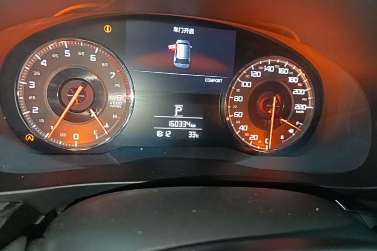 Used Acura CDX 2016 1.5T Four-Wheel Drive Luxury Edition Odometer Close Up