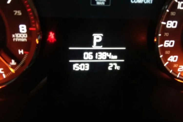Used Acura CDX 2016 1.5T Two-Wheel Drive Enjoyment Edition Odometer Close Up