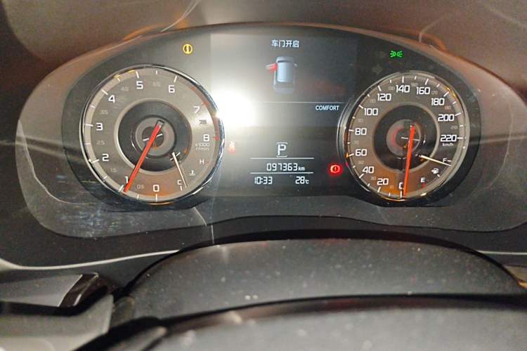Used Acura CDX 2016 1.5T Four-Wheel Drive Luxury Edition Odometer Close Up