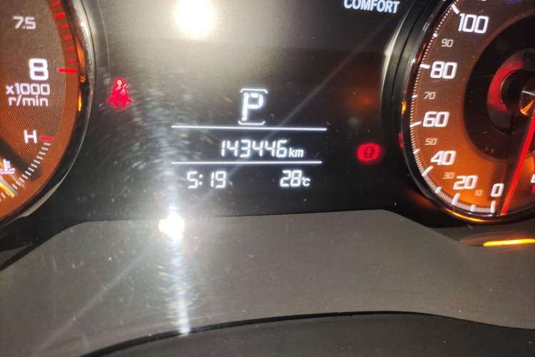 Used Acura CDX 2017 1.5T Four-Wheel Drive Deluxe Stylish Edition Odometer Close Up