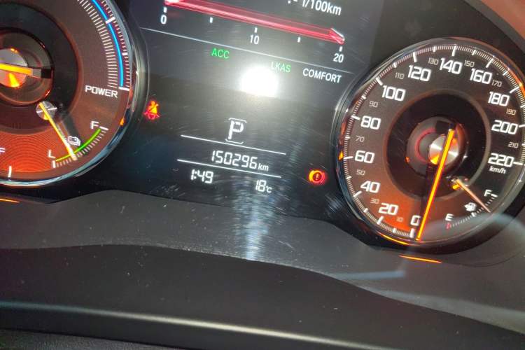 Used Acura CDX 2018 2.0L Two-Wheel Drive Enjoyment Edition Hybrid Odometer Close Up