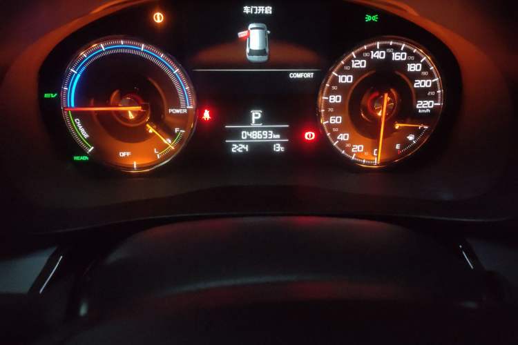 Used Acura CDX 2018 2.0L Two-Wheel Drive Enjoyment Edition Hybrid Odometer Close Up