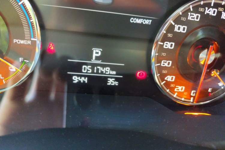 Used Acura CDX 2018 2.0L Two-Wheel Drive Comfort Edition Hybrid Odometer Close Up