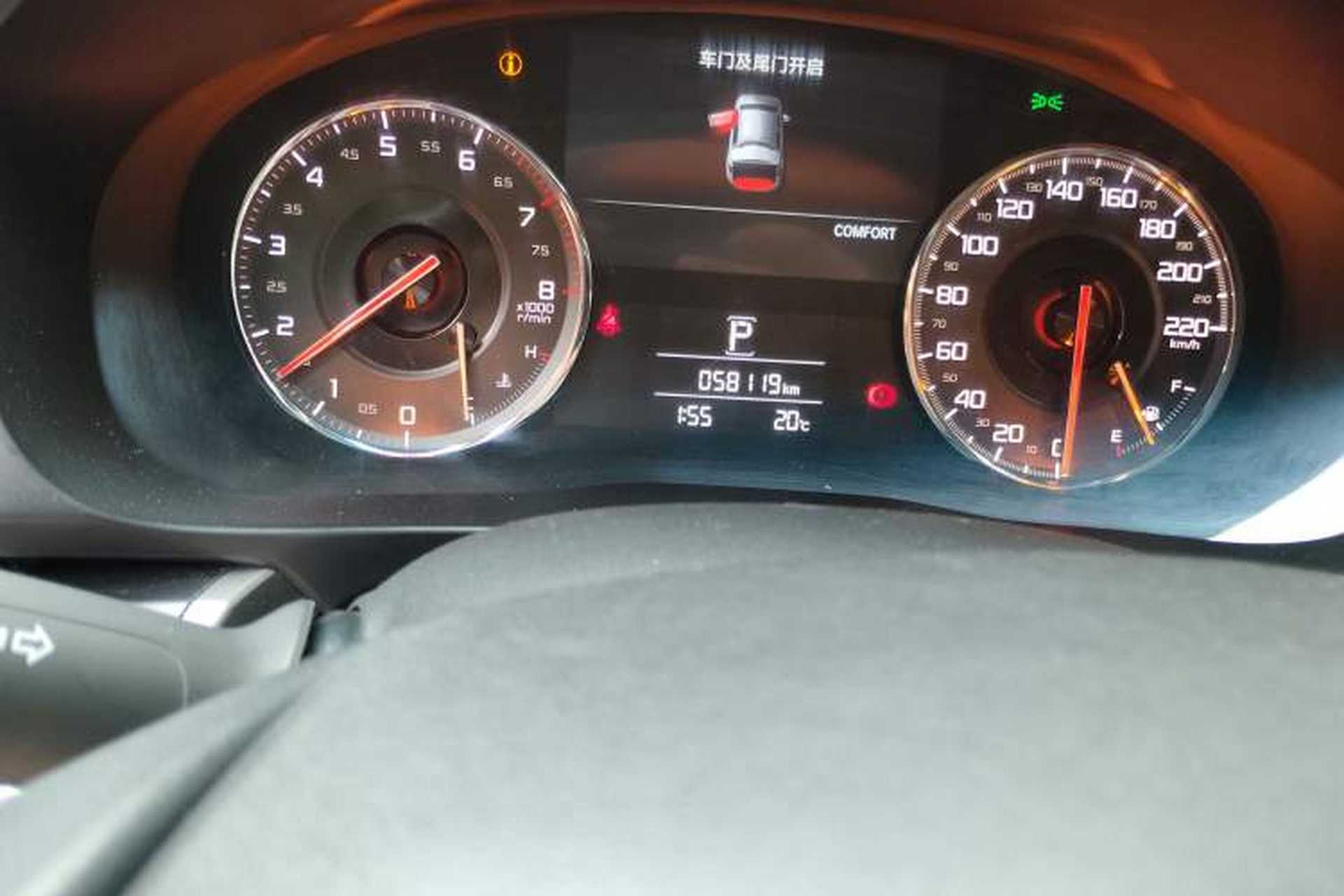 Used Acura CDX 2019 1.5T Two-Wheel Drive Comfort Edition Odometer Close Up