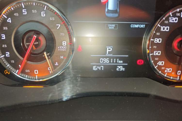 Used Acura CDX 2019 1.5T Two-Wheel Drive Deluxe Edition Odometer Close Up