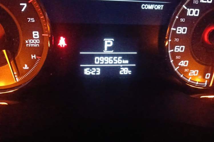 Used Acura CDX 2019 1.5T Two-Wheel Drive Deluxe Edition Odometer Close Up