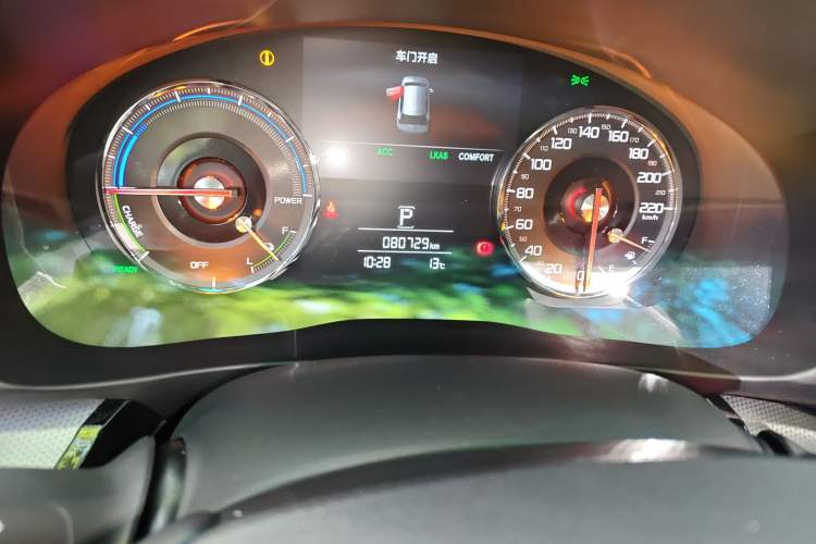 Used Acura CDX 2021 2.0L Two-Wheel Drive Quality Edition Hybrid Odometer Close Up