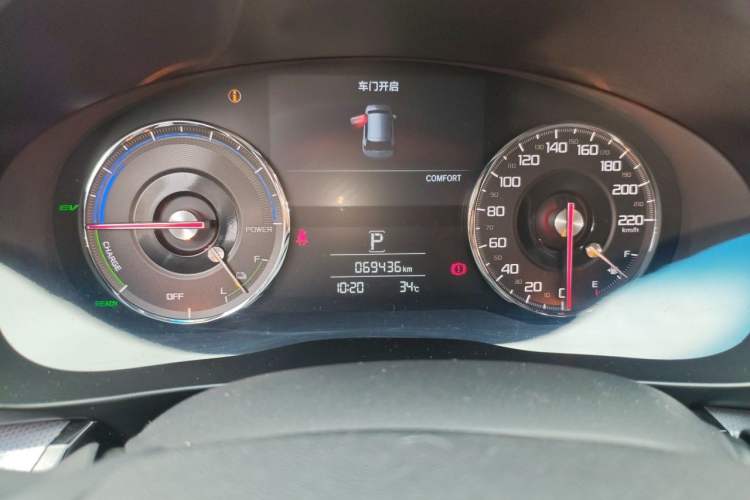 Used Acura CDX 2021 2.0L Two-Wheel Drive Quality Edition Hybrid Odometer Close Up