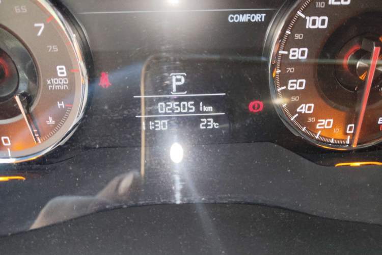 Used Acura CDX 2021 1.5T Two-Wheel Drive Deluxe Edition Odometer Close Up