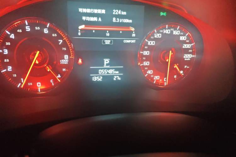 Used Acura CDX 2021 1.5T Two-Wheel Drive Luxury · A-Spec Sport Model Odometer Close Up