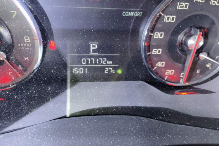 Used Acura CDX 2021 1.5T Two-Wheel Drive Luxury · A-Spec Sport Model Odometer Close Up