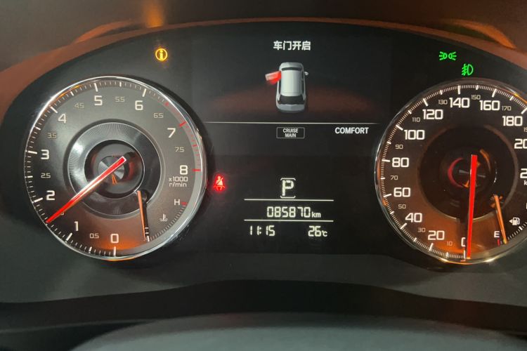Used Acura CDX 2021 1.5T Two-Wheel Drive Deluxe Edition Odometer Close Up