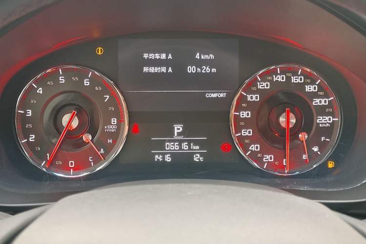 Used Acura CDX 2021 1.5T Two-Wheel Drive Luxury · A-Spec Sport Model Odometer Close Up