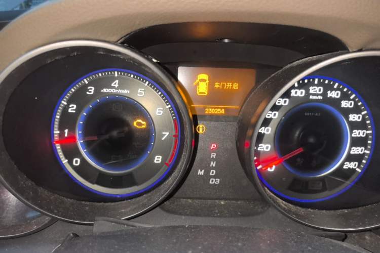 Used Acura MDX 2009 3.7 Luxury Sport Edition Odometer Close Up
