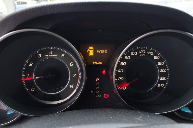 Used Acura MDX 2009 3.7 Luxury Sport Edition Odometer Close Up