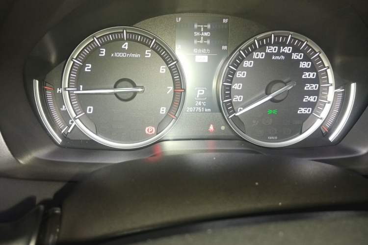 Used Acura MDX 2014 3.5L Elite Edition Odometer Close Up